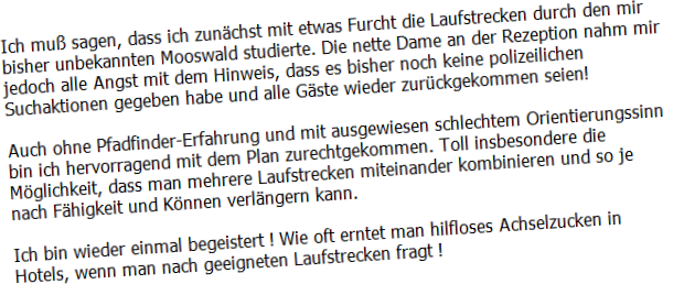 Edit M. aus Mainz zu dem Laufstreckenservice des Dorint "An den Thermen Freiburg" Edit M. aus Mainz zu dem Laufstreckenservice des Dorint "An den Thermen Freiburg"